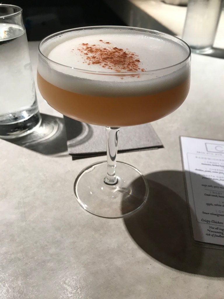 Sidecar with chai-infused bourbon